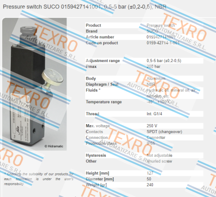 Suco-0159-42714-1-001 price