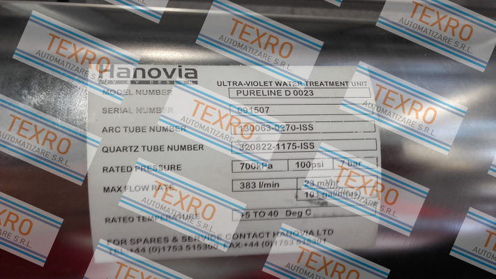 Hanovia-130063-0270-04 price