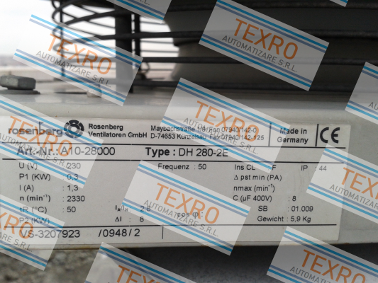 Rosenberg-DH 280-2E, A10-28000 obsolete, replacement DH 280-2 E.3EF IP44  price