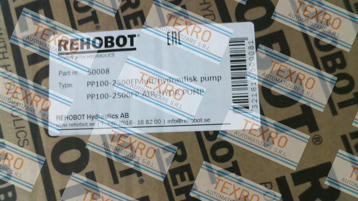 Rehobot-p/n: 50008, Type: PP100-2500FP price
