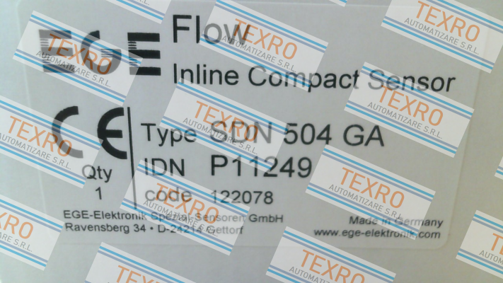 Ege-P11249, Type: SDN 504 GA price