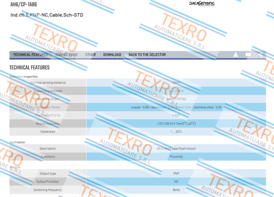 Micro Detectors / Diell (now Datasensing)-AH6/CP-1A86 price