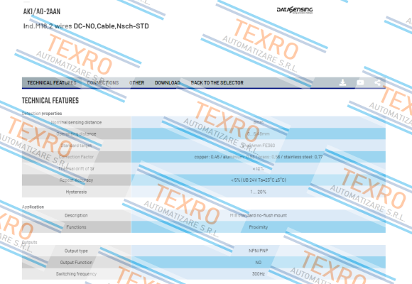 Micro Detectors / Diell (now Datasensing)-AK1/A0-2AAN price