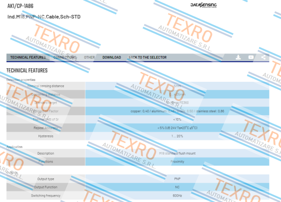 Micro Detectors / Diell (now Datasensing)-AK1/CP-1A86 price