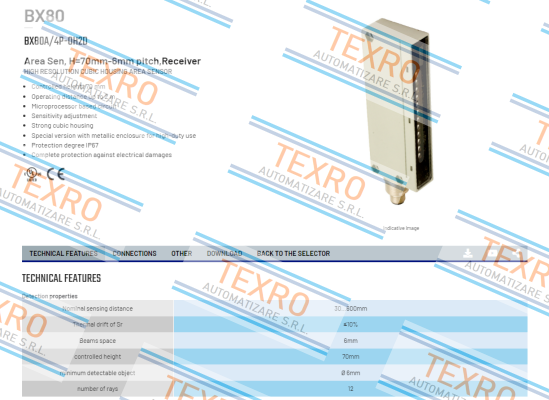 Micro Detectors / Diell (now Datasensing)-BX80A/4P-0H2D price