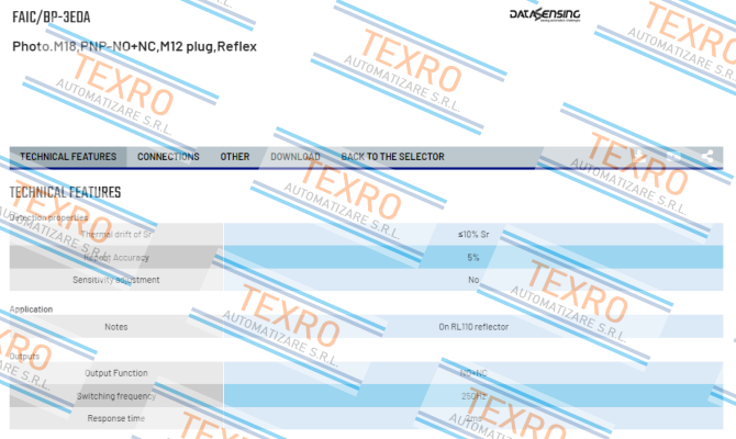 Micro Detectors / Diell (now Datasensing)-FAIC/BP-3EDA price