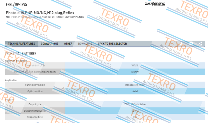 Micro Detectors / Diell (now Datasensing)-FFRL/0P-1EV5 price