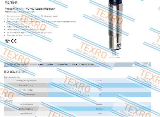 Micro Detectors / Diell (now Datasensing)-FAIZ/BN-1A price