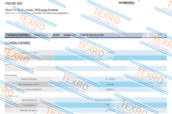 Micro Detectors / Diell (now Datasensing)-FFIH/00-1EV5 price