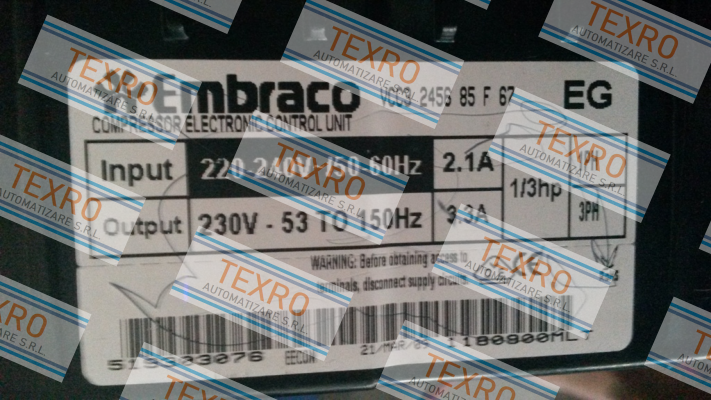 Embraco-VCC3 2456 85 F 67 price