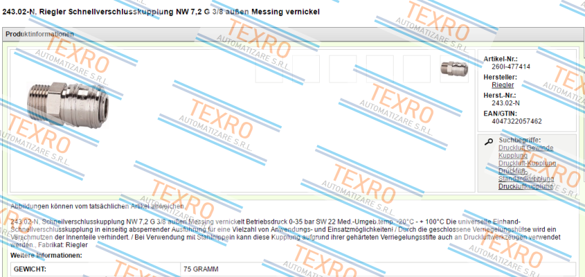 Riegler-243.02-N  (107281)  price