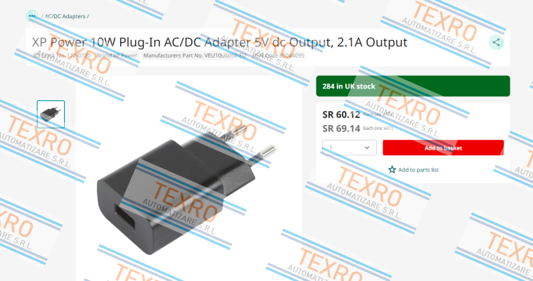 XP Power-VEU10US050-EU price