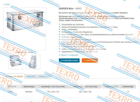 Zarges-40862 price