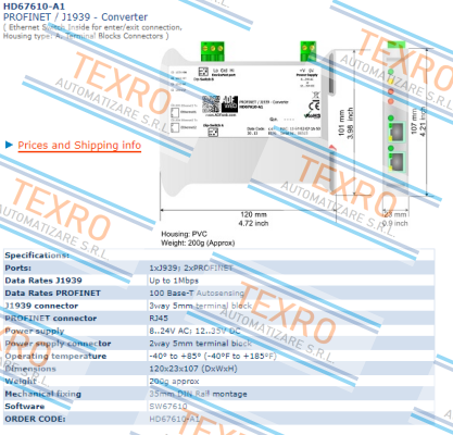 ADFweb-HD67610-A1 price