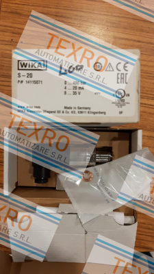 Wika-S-20    0....400 bar (Part Number: 1415071) price