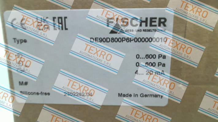 Fischer Mess Regeltechnik-DE90D800P6P000000012 price