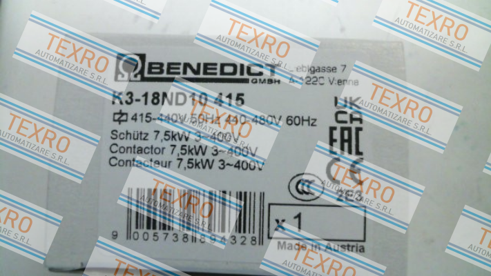Benedict-K3-18ND10 415 price