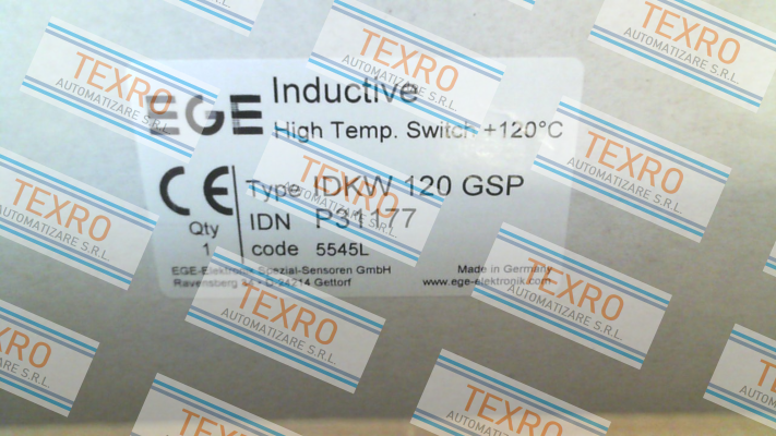 Ege-p/n: P31177, Type: IDKW 120 GSP price