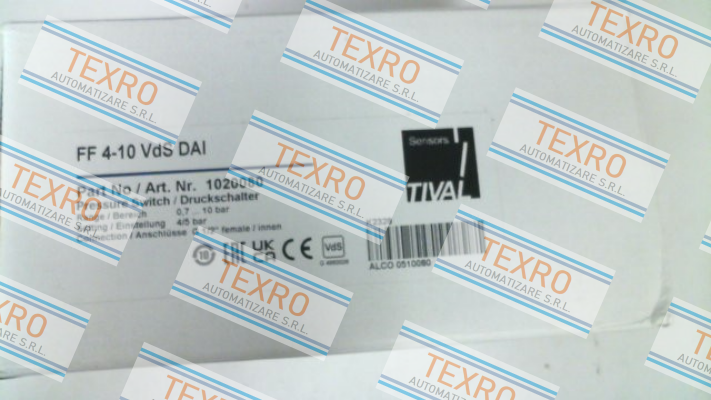 Tival-Sensors-P/N: 1020080, Type FF4- 10 VdS DAI price