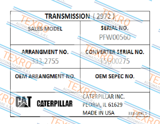Caterpillar-PFW00560 price