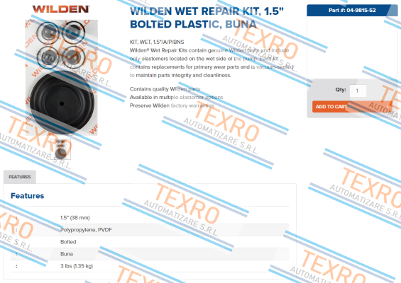 Wilden-04-9815-52 price