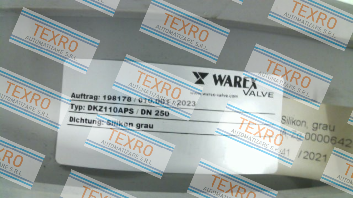 Warex-WX6000 / inflatable inner gasket for DKZ 110 APS DN 250 price