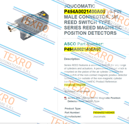 Asco-P494A0021400A00 (TBA-ASCO) price