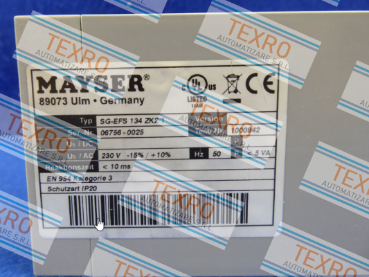 Mayser-SG-EFS 134 ZK2/1 230 V price